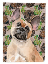 Load image into Gallery viewer, Fawn French Bulldog Pine Cones Garden Flag - Outdoor Decorative Yard Flag BB9592GF