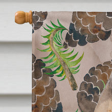 Load image into Gallery viewer, Fawn Natural Great Dane Pine Cones Flag Canvas House Size BB9594CHF