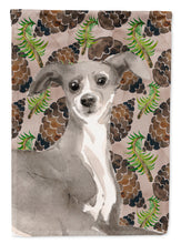Load image into Gallery viewer, Italian Greyhound Pine Cones Garden Flag - Outdoor Decorative Yard Flag BB9597GF