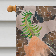 Load image into Gallery viewer, Long Haired Chihuahua Pine Cones Flag Canvas House Size BB9599CHF