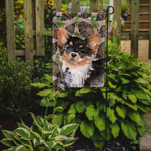Load image into Gallery viewer, Long Haired Chihuahua Pine Cones Garden Flag - Outdoor Decorative Yard Flag BB9599GF