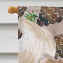 Load image into Gallery viewer, Pomeranian Pine Cones Flag Canvas House Size BB9600CHF