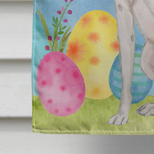 Load image into Gallery viewer, White Staffie Bull Terrier Easter Flag Canvas House Size BB9606CHF