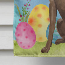 Load image into Gallery viewer, Chocolate Labrador Easter Flag Canvas House Size BB9610CHF