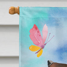 Load image into Gallery viewer, Black and Tan Dachshund Easter Flag Canvas House Size BB9615CHF