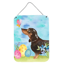 Load image into Gallery viewer, Black and Tan Dachshund Easter Wall or Door Hanging Prints BB9615DS1216