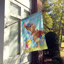 Load image into Gallery viewer, Red Tan Dachshund Easter Flag Canvas House Size BB9616CHF