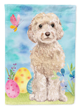 Load image into Gallery viewer, Champagne Cockapoo Easter Flag Canvas House Size BB9620CHF