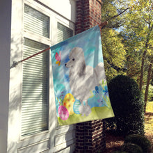 Load image into Gallery viewer, White Standard Poodle Easter Flag Canvas House Size BB9630CHF