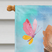 Load image into Gallery viewer, Long Haired Chihuahua Easter Flag Canvas House Size BB9633CHF