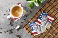 Load image into Gallery viewer, Alaskan Malamute Patriotic Foam Coaster  BB9638FC