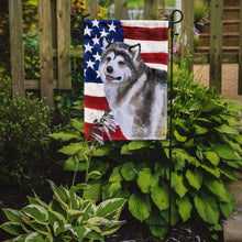 Load image into Gallery viewer, Alaskan Malamute Patriotic Garden Flag - Outdoor Decorative Yard Flag BB9638GF