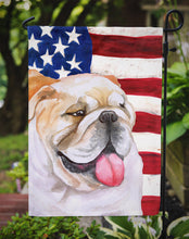 Load image into Gallery viewer, English Bulldog Patriotic Garden Flag - Outdoor Decorative Yard Flag BB9639GF