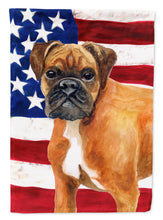 Load image into Gallery viewer, German Boxer Patriotic Flag Canvas House Size BB9640CHF