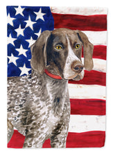 Load image into Gallery viewer, German Shorthaired Pointer Patriotic Flag Canvas House Size BB9641CHF