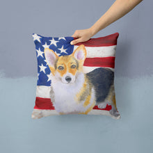 Load image into Gallery viewer, Pembroke Corgi Patriotic Throw Pillow - 14x14 Decorative Pillow – Art for Your Home &amp; Patio BB9642PW1414
