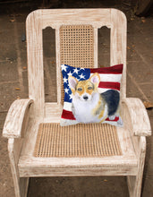 Load image into Gallery viewer, Pembroke Corgi Patriotic Fabric Decorative Pillow BB9642PW1818