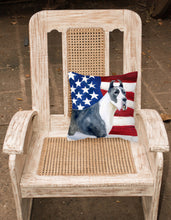 Load image into Gallery viewer, Harlequin Great Dane Patriotic Fabric Decorative Pillow BB9643PW1818