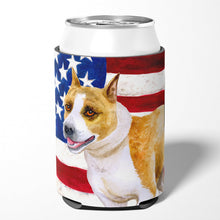 Load image into Gallery viewer, American Staffordshire Patriotic Can or Bottle Hugger BB9644CC