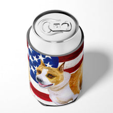 Load image into Gallery viewer, American Staffordshire Patriotic Can or Bottle Hugger BB9644CC