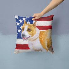 Load image into Gallery viewer, American Staffordshire Patriotic Throw Pillow - 14x14 Decorative Pillow – Art for Your Home &amp; Patio BB9644PW1414