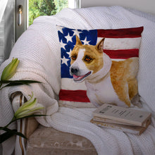 Load image into Gallery viewer, American Staffordshire Patriotic Throw Pillow - 14x14 Decorative Pillow – Art for Your Home &amp; Patio BB9644PW1414