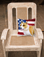 Load image into Gallery viewer, American Staffordshire Patriotic Fabric Decorative Pillow BB9644PW1818