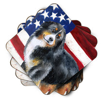 Load image into Gallery viewer, Bernese Mountain Dog Patriotic Foam Coaster  BB9645FC