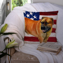 Load image into Gallery viewer, Boerboel Mastiff Patriotic Throw Pillow - 14x14 Decorative Pillow – Art for Your Home &amp; Patio BB9646PW1414