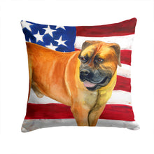 Load image into Gallery viewer, Boerboel Mastiff Patriotic Throw Pillow - 14x14 Decorative Pillow – Art for Your Home &amp; Patio BB9646PW1414