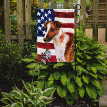Load image into Gallery viewer, Smooth Fox Terrier Patriotic Garden Flag - Outdoor Decorative Yard Flag BB9647GF