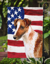 Load image into Gallery viewer, Smooth Fox Terrier Patriotic Garden Flag - Outdoor Decorative Yard Flag BB9647GF