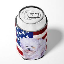 Load image into Gallery viewer, Bichon Frise Patriotic Can or Bottle Hugger BB9648CC