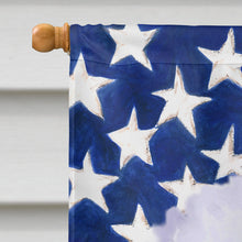 Load image into Gallery viewer, Bichon Frise Patriotic Flag Canvas House Size BB9648CHF