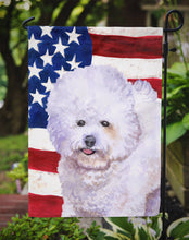 Load image into Gallery viewer, Bichon Frise Patriotic Garden Flag - Outdoor Decorative Yard Flag BB9648GF