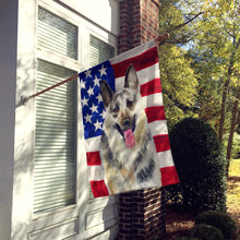 Load image into Gallery viewer, East-European Shepherd Patriotic Flag Canvas House Size BB9649CHF