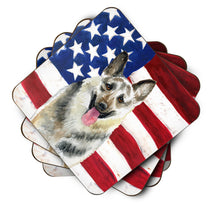 Load image into Gallery viewer, East-European Shepherd Patriotic Foam Coaster  BB9649FC