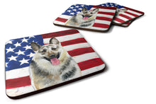 Load image into Gallery viewer, East-European Shepherd Patriotic Foam Coaster  BB9649FC