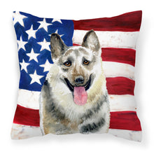 Load image into Gallery viewer, East-European Shepherd Patriotic Fabric Decorative Pillow BB9649PW1818