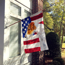 Load image into Gallery viewer, Fox Terrier Patriotic Flag Canvas House Size BB9650CHF