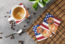 Load image into Gallery viewer, Dachshund Patriotic Foam Coaster  BB9652FC