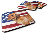Load image into Gallery viewer, Dachshund Patriotic Foam Coaster  BB9652FC