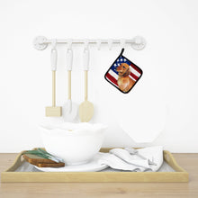 Load image into Gallery viewer, Dachshund Patriotic Pot Holders - Set of 2 - Heat-Resistant Kitchen Essentials BB9652PTHD