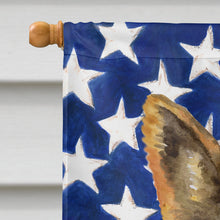 Load image into Gallery viewer, German Shepherd Patriotic Flag Canvas House Size BB9654CHF