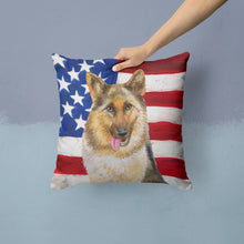 Load image into Gallery viewer, German Shepherd Patriotic Throw Pillow - 14x14 Decorative Pillow – Art for Your Home &amp; Patio BB9654PW1414