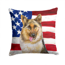 Load image into Gallery viewer, German Shepherd Patriotic Throw Pillow - 14x14 Decorative Pillow – Art for Your Home &amp; Patio BB9654PW1414