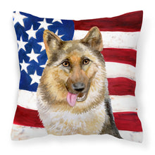 Load image into Gallery viewer, German Shepherd Patriotic Fabric Decorative Pillow BB9654PW1818