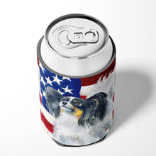 Load image into Gallery viewer, Papillon Patriotic Can or Bottle Hugger BB9657CC