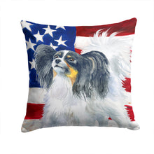 Load image into Gallery viewer, Papillon Patriotic Throw Pillow - 14x14 Decorative Pillow – Art for Your Home &amp; Patio BB9657PW1414