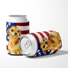 Load image into Gallery viewer, Chihuahua Patriotic Can or Bottle Hugger BB9658CC